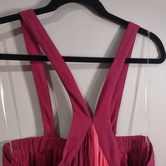 Women's Colorblock Maxi Dress Halter Size 14/16 Lane Bryant - Picture 6 of 8